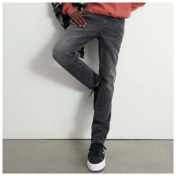 PacSun Men's Jeans Slim Skinny Stretch Mid Rise Black Wash Sz 28x30 - Picture 2 of 13